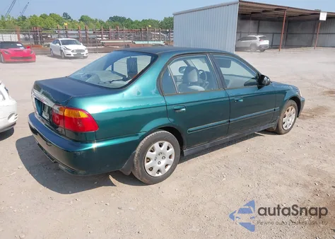 2000 Honda Civic Value Package z USA, uszkodzony, nr VIN 2HGEJ6613YH526718